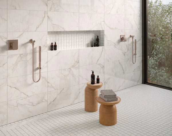 Bathroom | Apuano Oro Porcelain Tile