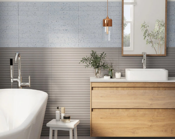 Bathroom | Ardesia Zigzag Porcelain Tile