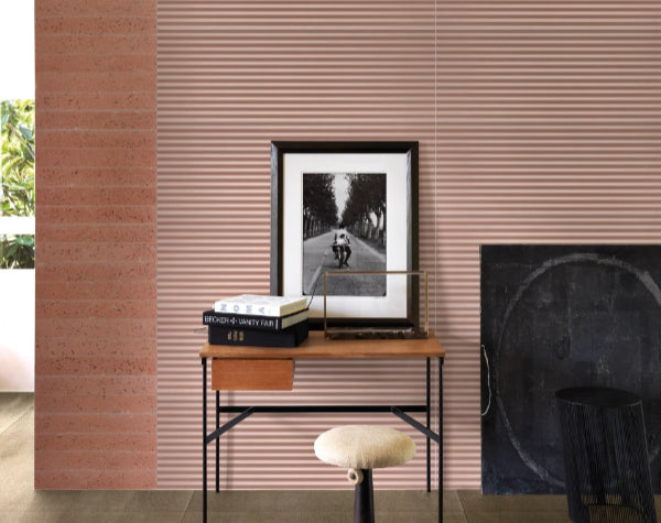 Living Room | Blush Zigzag Porcelain Tile