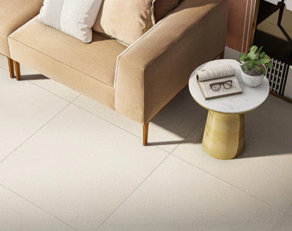 Living Room | Cement Block Foggy Porcelain Tile