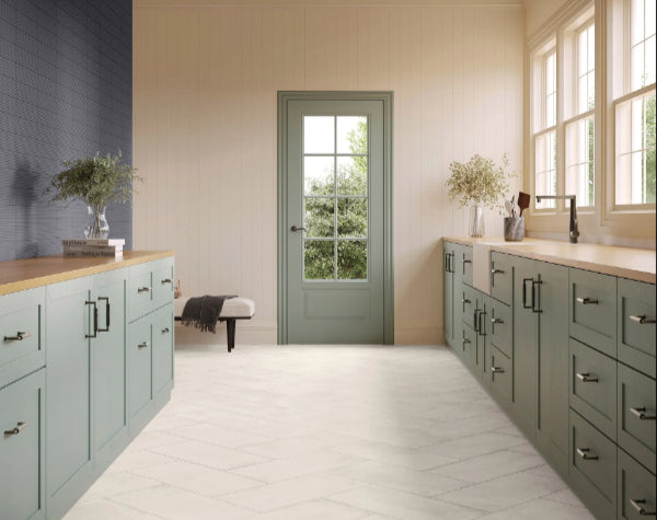 Kitchen | Creta White Porcelain Tile