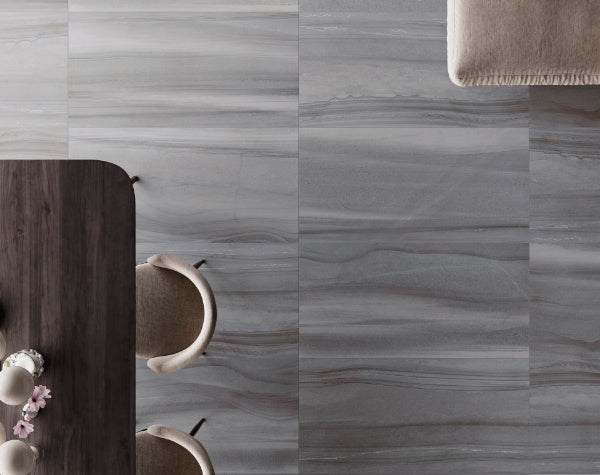 Dining Room | Sandwaves Chateau Grey Porcelain Tile