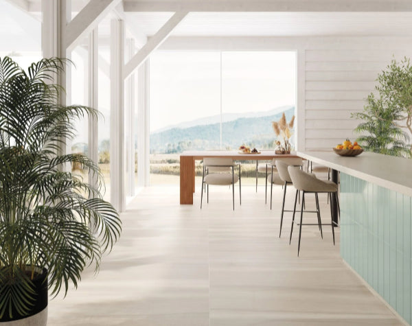 Dining Room | Sandwaves Seedpearl Porcelain Tile