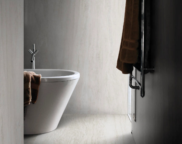 Bathroom | Travertino Navona Grigio Porcelain Tile