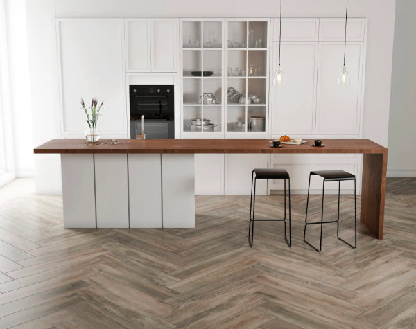 Kitchen | Forest Canela Greige Porcelain Tile