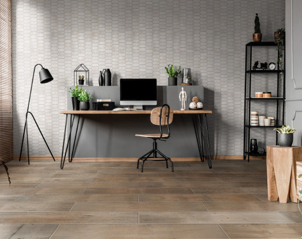 Office | Roccia Di Roma Ivory Porcelain Tile