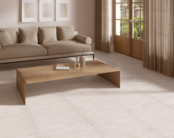 Living Room | Tivoli Ivory Porcelain Tile