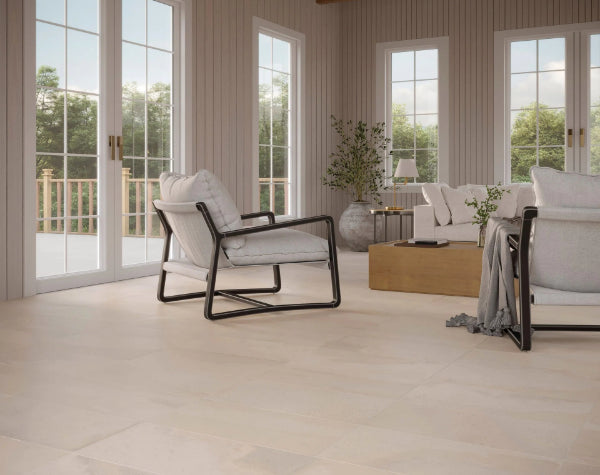 Living Room | Portofino Sand Porcelain Tile