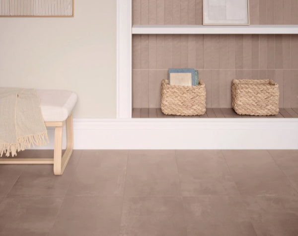 Living Room | Creta Clay Porcelain Tile