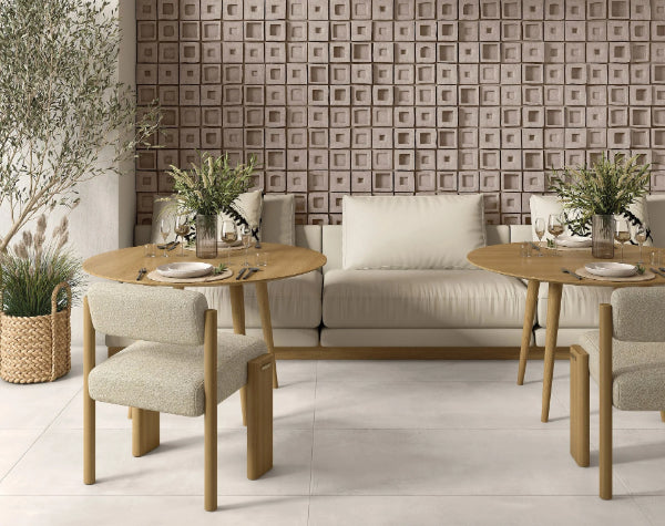 Living Room | Carven Clay Porcelain Tile