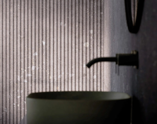 Bathroom | Lab Ash Graffi Porcelain Tile