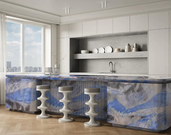 Countertop | Blue Macaubas Infinity Quartzite Slab