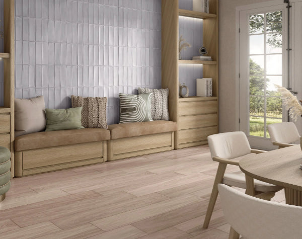 Living Room | Architech Oak Barrel Porcelain Tile