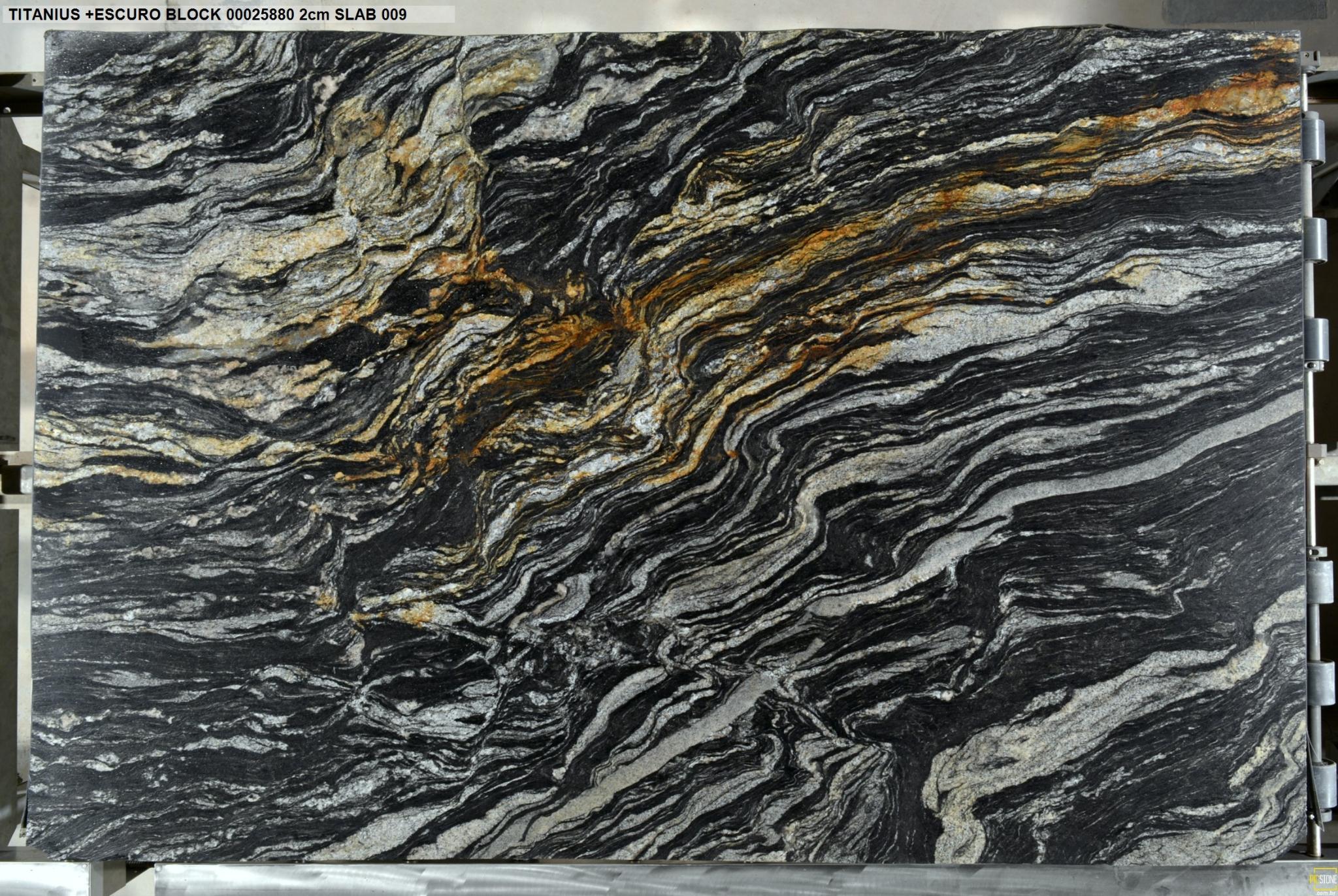 Titanius Black Granite Slab Hawaii Stone Imports