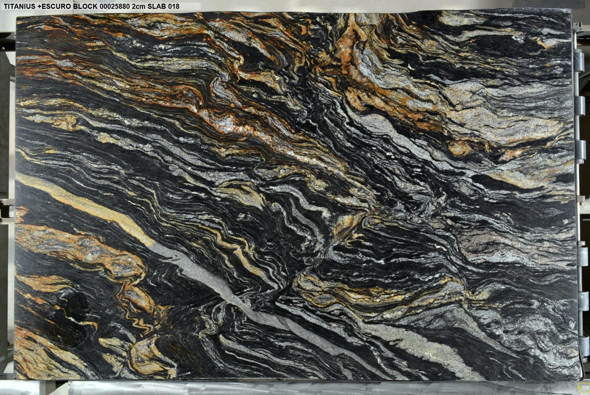 Titanius Black Granite Slab Hawaii Stone Imports