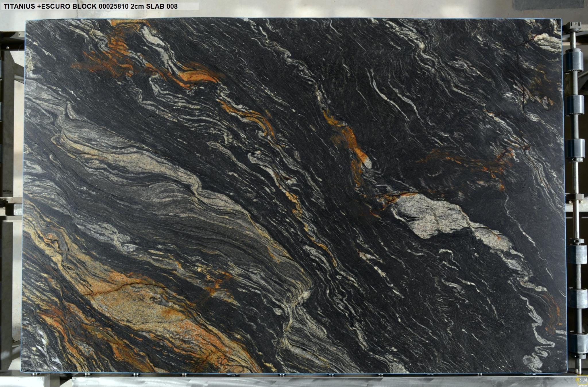 Titanius Black Granite Slab Hawaii Stone Imports