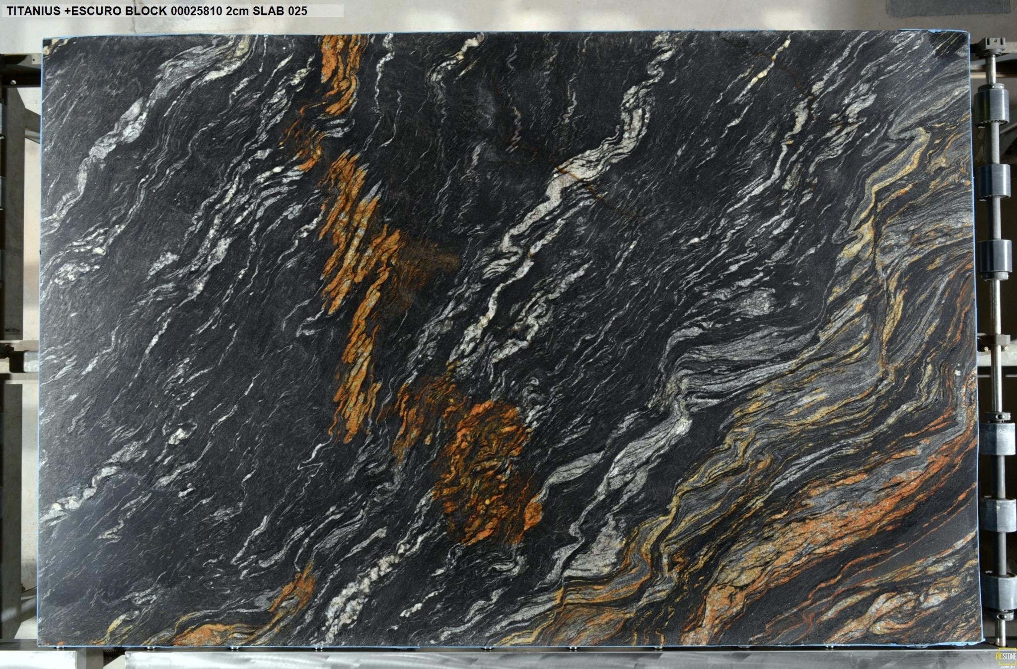 Titanius Black Granite Slab Hawaii Stone Imports