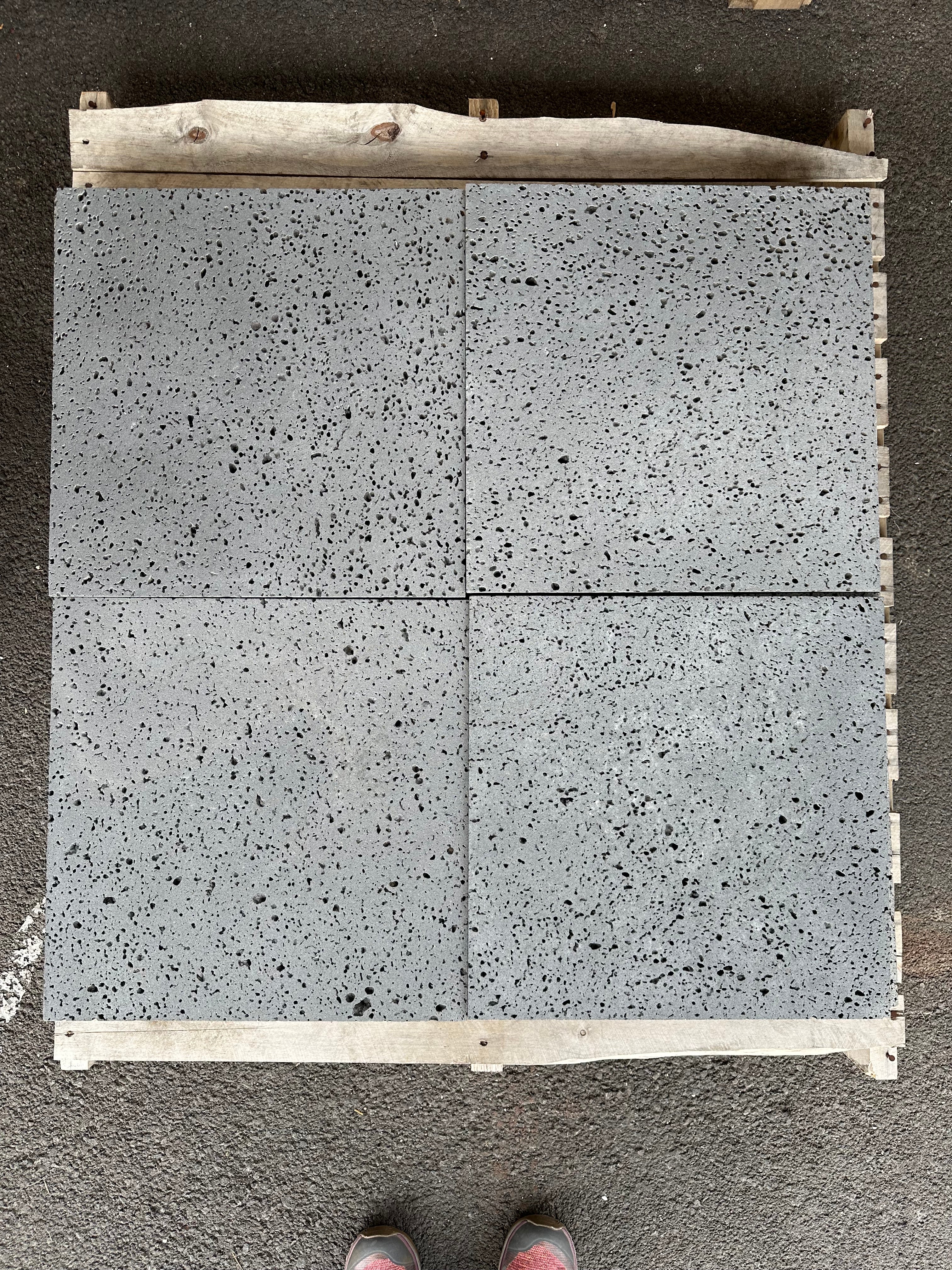 Puka Lava Grey Basalt Tile Hawaii Stone Imports