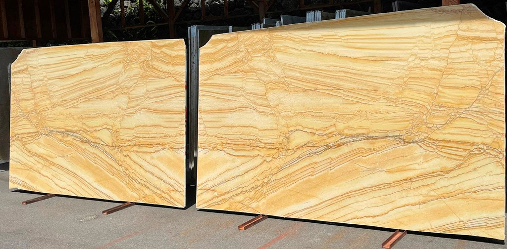 Golden Macaubas Quartzite Slab Hawaii Stone Imports