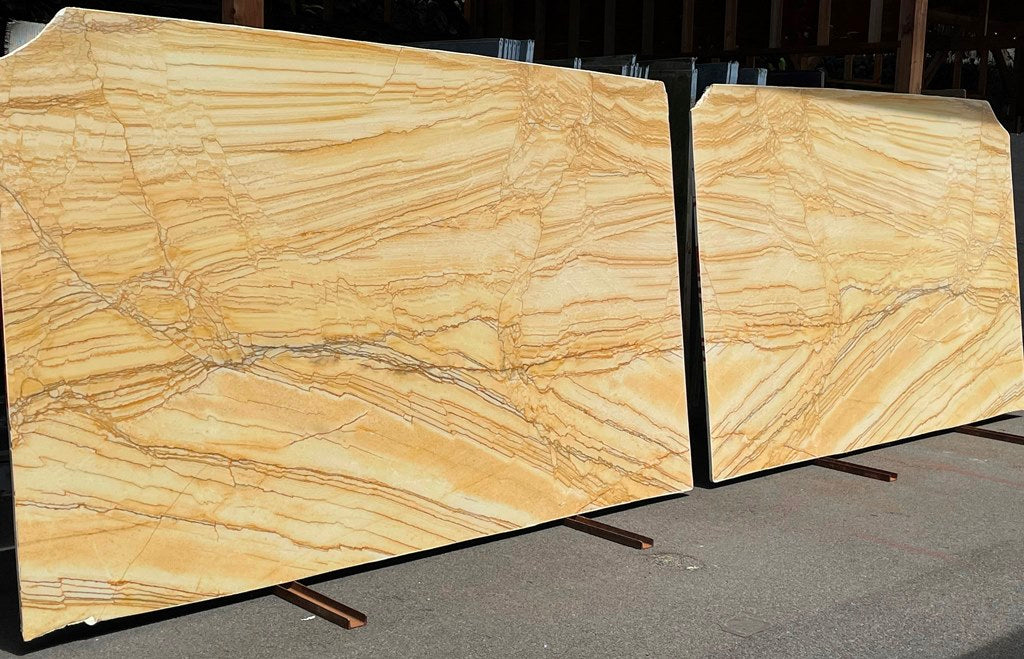 Golden Macaubas Quartzite Slab Hawaii Stone Imports