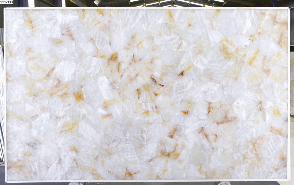 Crystal Oro Semi-Precious Quartz Slab Hawaii Stone Imports