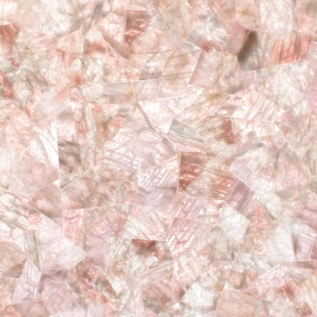 Rose Crystal Quartz Slab Hawaii Stone Imports