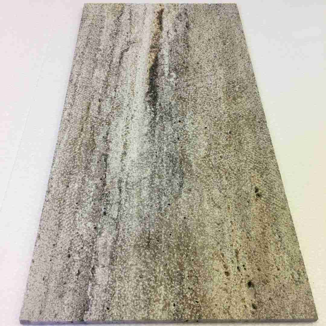 VOLCANO Travertine Bush-Hammered Brushed-Unfilled Tile