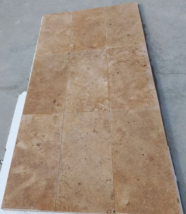 LIGHT WALNUT Honed-Filled Tile