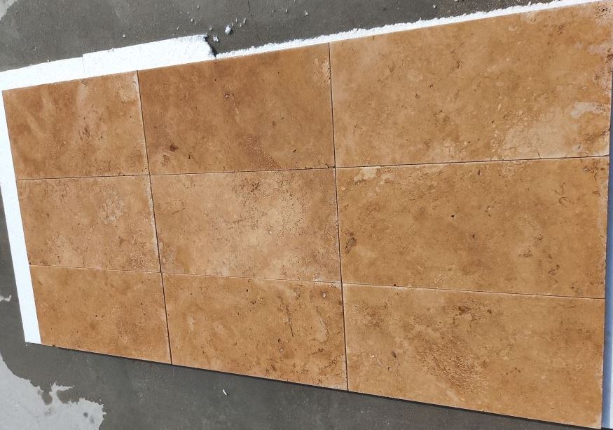 LIGHT WALNUT Honed-Filled Tile