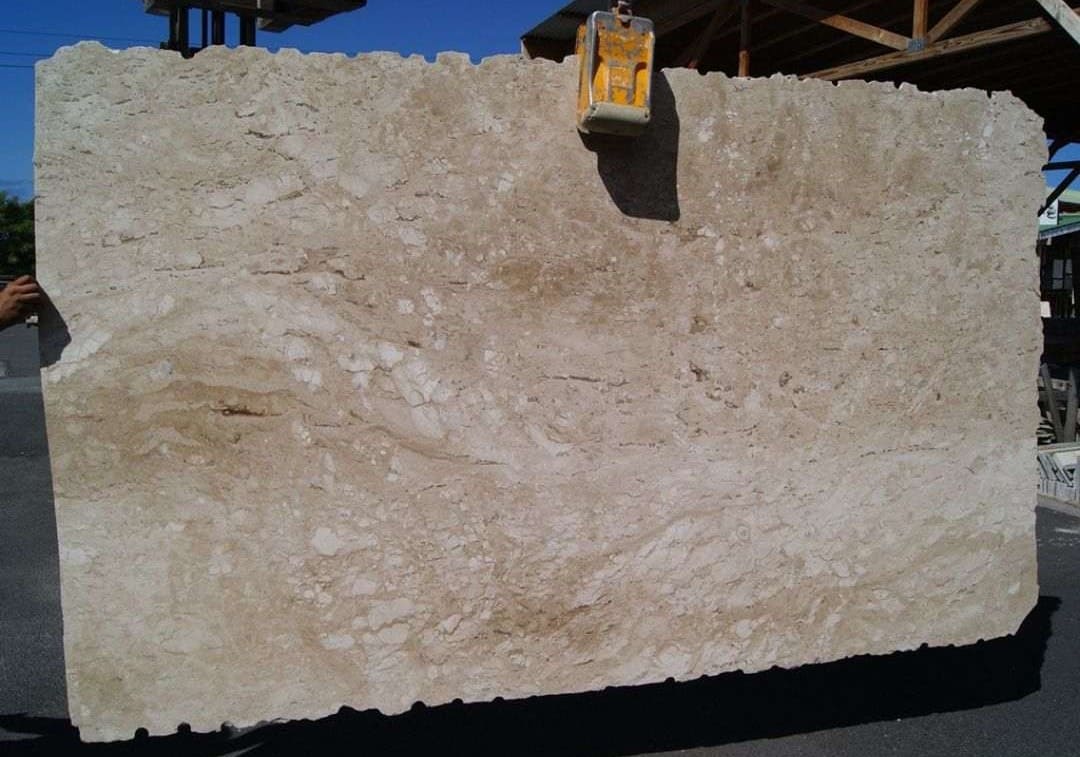 Pine Tree Travertine Slab Hawaii Stone Imports