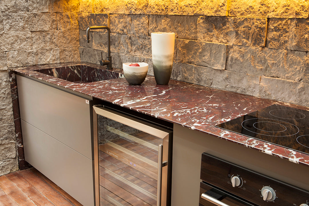 ROSSO FIORENTINO Quartzite Polished Slab