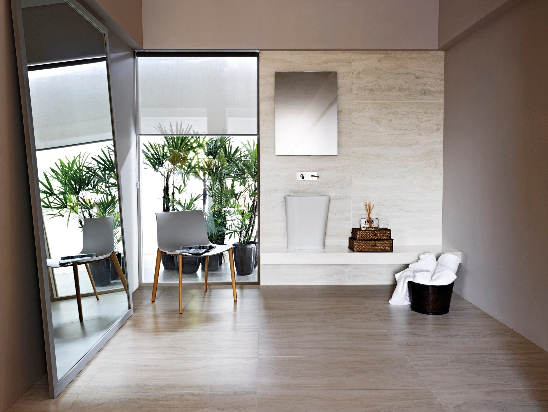 TRAVERTINO NAVONA BIANCO Porcelain Tile