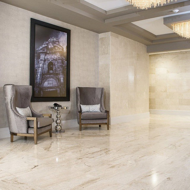 LIGHT TRAVERTINE Polished Tile